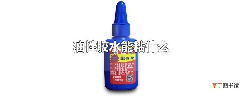 油性胶水能粘什么
