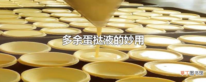 多余蛋挞液的妙用