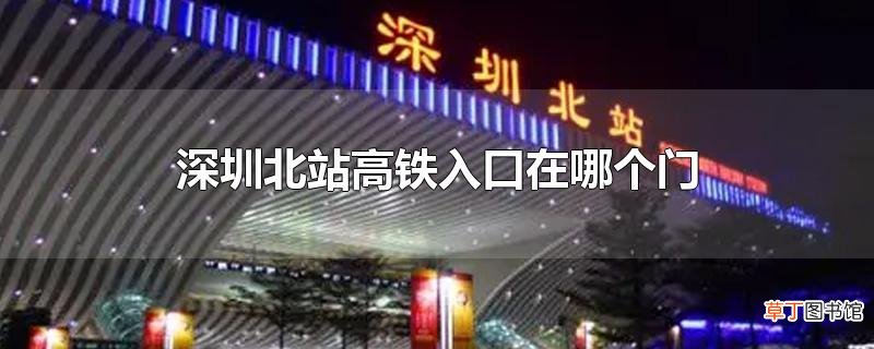 深圳北站高铁入口在哪个门
