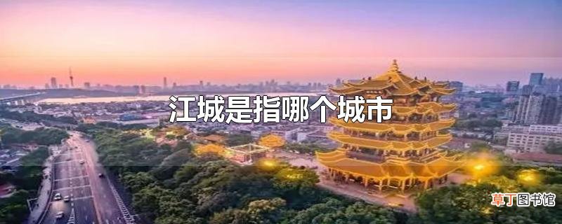 江城是指哪个城市