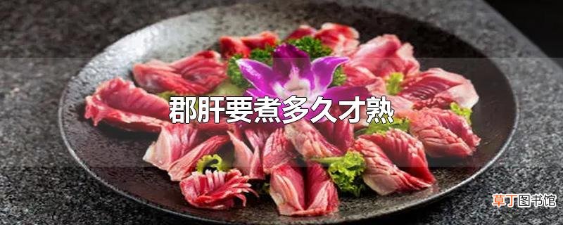 郡肝要煮多久才熟