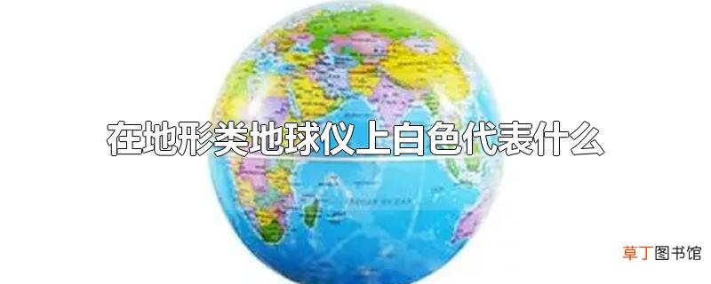 在地形类地球仪上白色代表什么