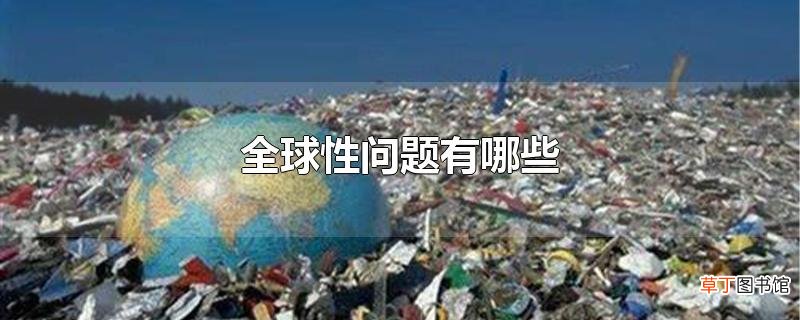 全球性问题有哪些