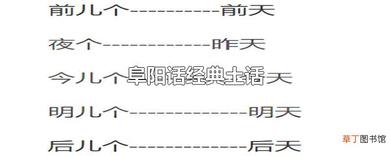 阜阳话经典土话
