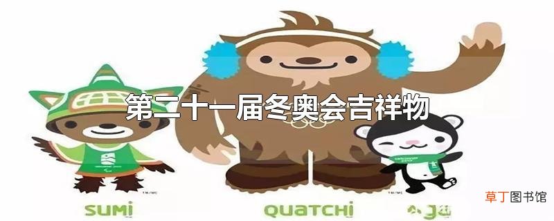 第二十一届冬奥会吉祥物