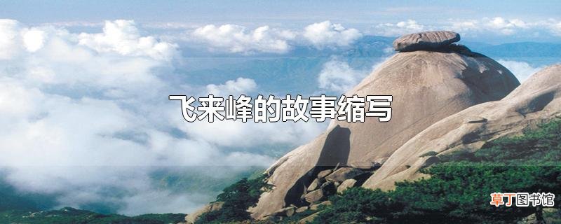 飞来峰的故事缩写