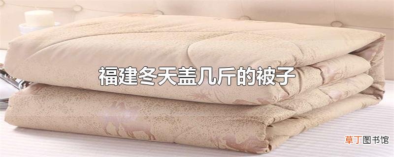 福建冬天盖几斤的被子