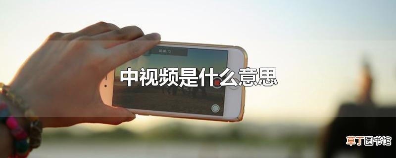 中视频是什么意思