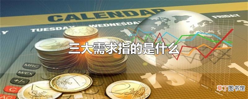 三大需求指的是什么