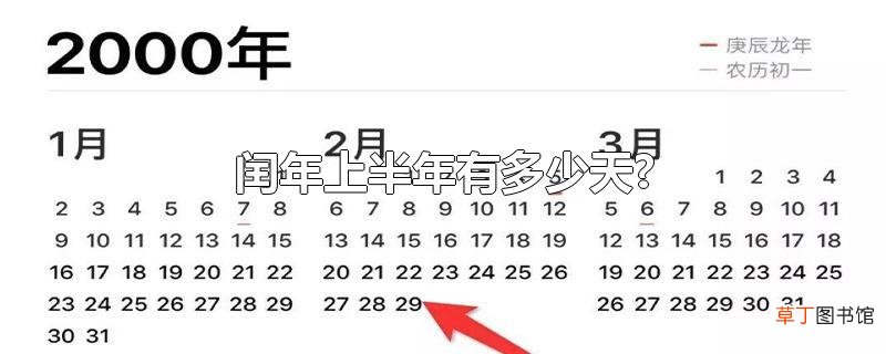 闰年上半年有多少天?