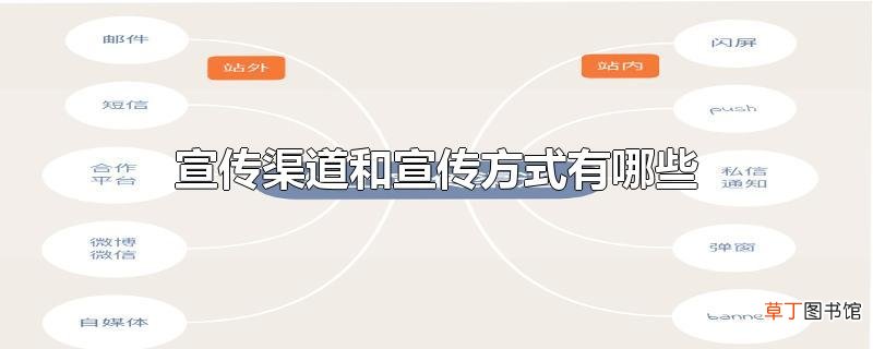 宣传渠道和宣传方式有哪些