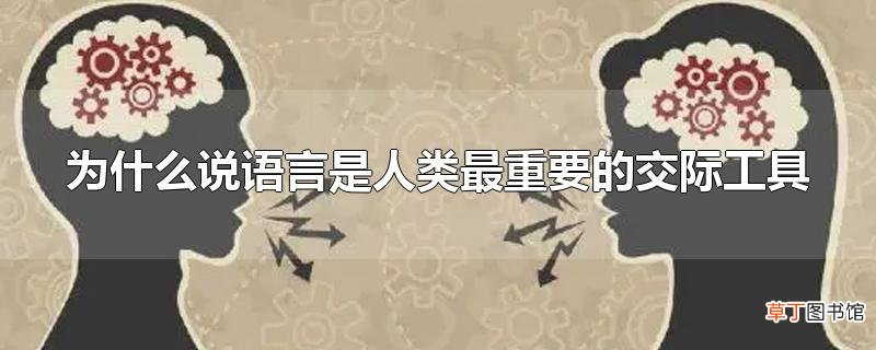 为什么说语言是人类最重要的交际工具