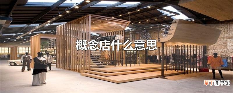 概念店什么意思