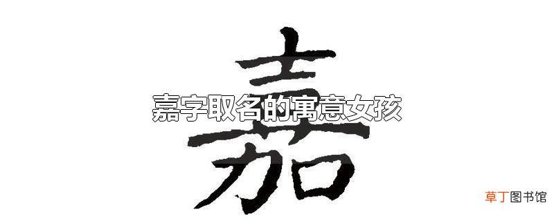 嘉字取名的寓意女孩