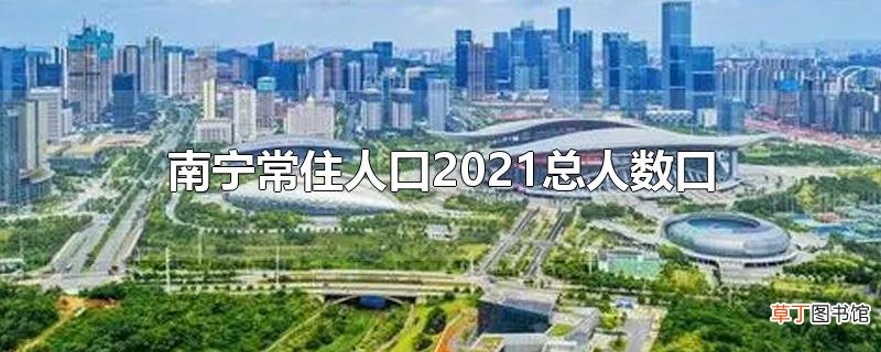 南宁常住人口2021总人数口