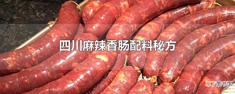 四川麻辣香肠配料秘方
