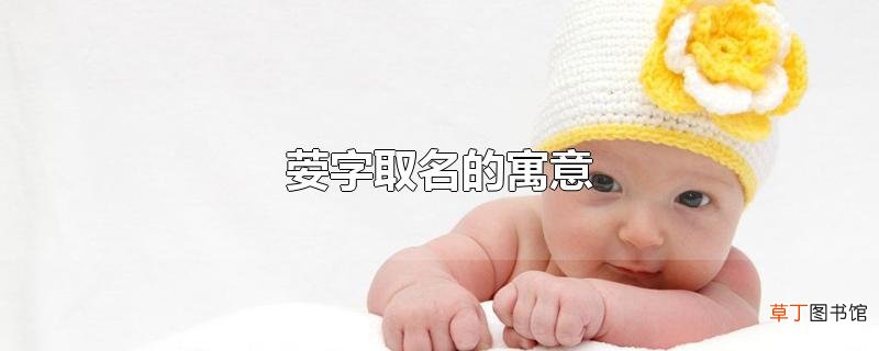 荌字取名的寓意