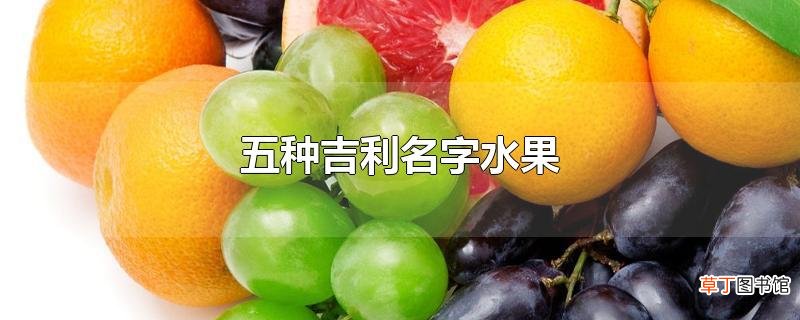 五种吉利名字水果