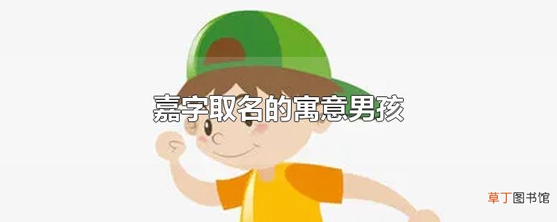 嘉字取名的寓意男孩