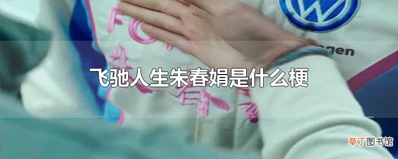 飞驰人生朱春娟是什么梗
