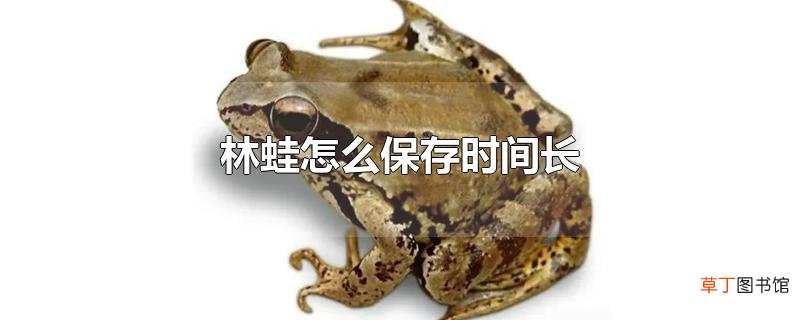 林蛙怎么保存时间长