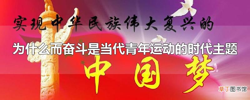 为什么而奋斗是当代青年运动的时代主题