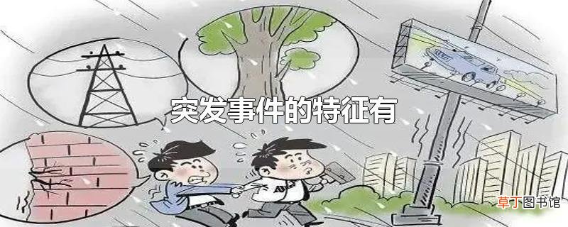 突发事件的特征有