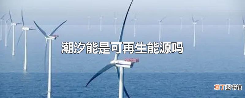 潮汐能是可再生能源吗