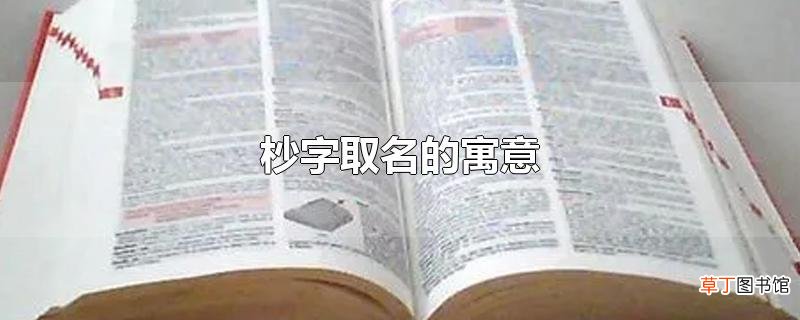 杪字取名的寓意