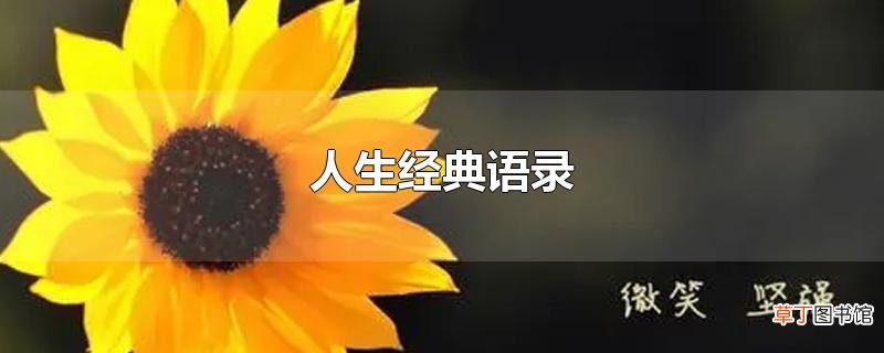 人生经典语录