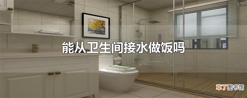能从卫生间接水做饭吗
