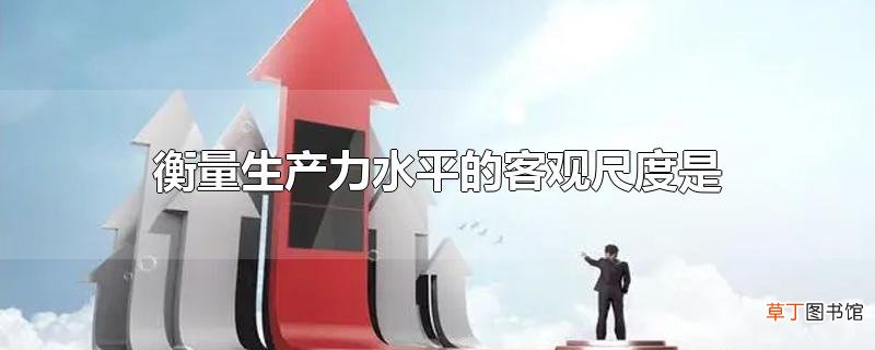 衡量生产力水平的客观尺度是