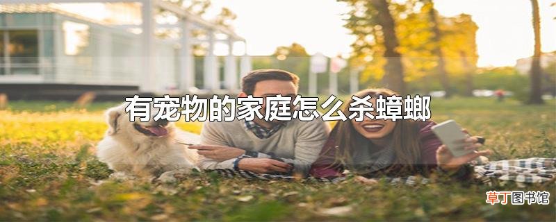 有宠物的家庭怎么杀蟑螂