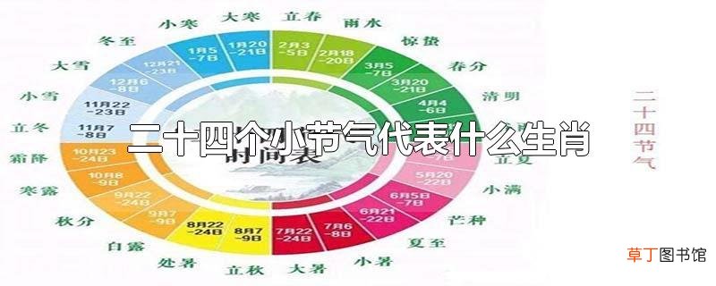 二十四个小节气代表什么生肖