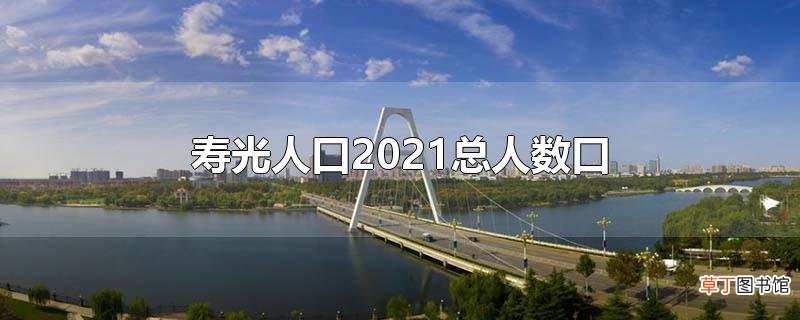 寿光人口2021总人数口