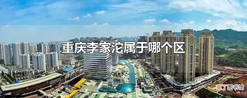 重庆李家沱属于哪个区
