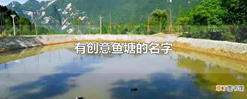 有创意鱼塘的名字