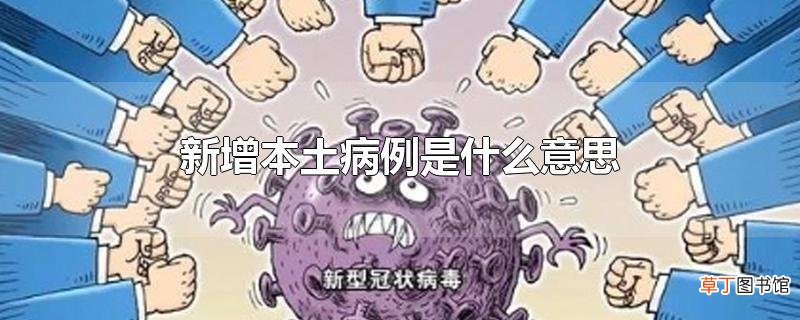 新增本土病例是什么意思