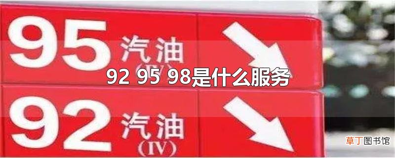 92 95 98是什么服务