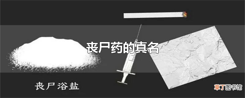 丧尸药的真名