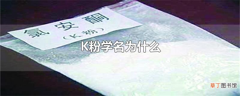 K粉学名为什么