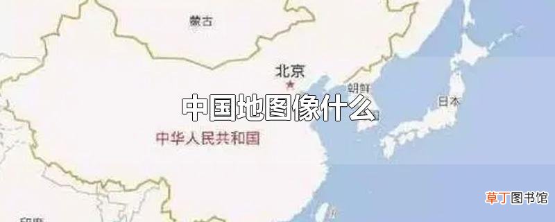 中国地图像什么