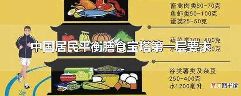 中国居民平衡膳食宝塔第一层要求