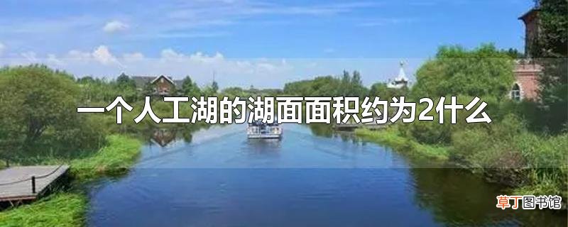 一个人工湖的湖面面积约为2什么