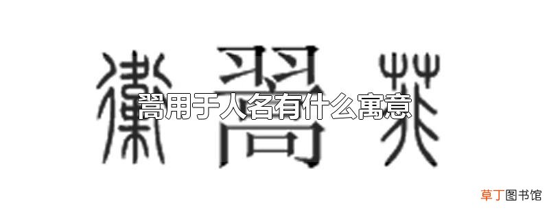 翯用于人名有什么寓意