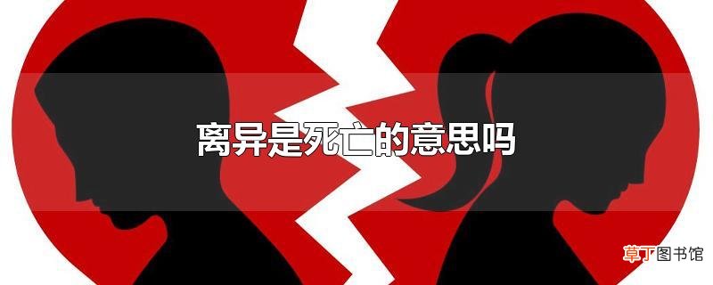 离异是死亡的意思吗