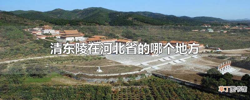 清东陵在河北省的哪个地方