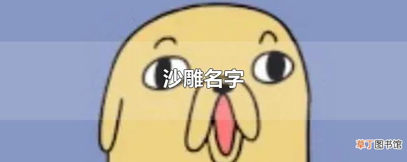沙雕名字