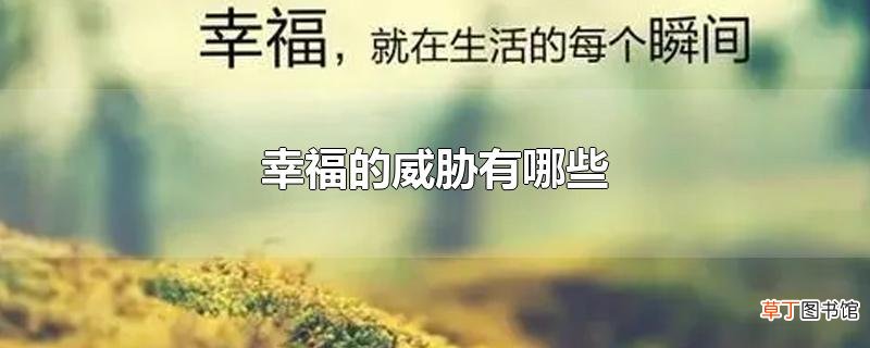 幸福的威胁有哪些