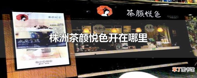 株洲茶颜悦色开在哪里